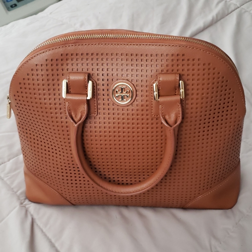 Tory Burch perforated satchel